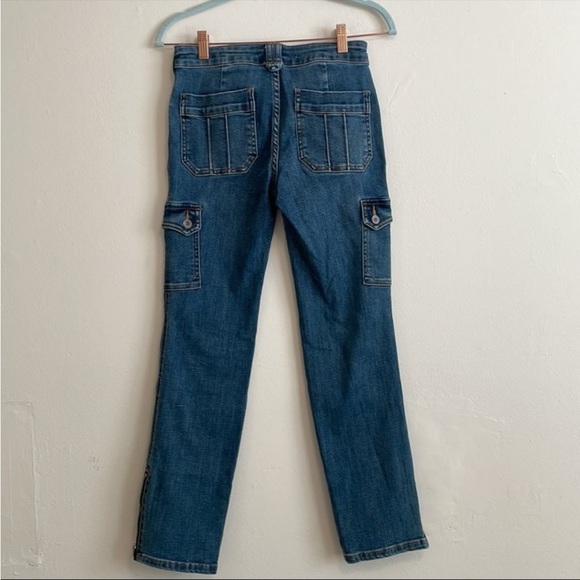 Anthropologie Pilcro Boot Cut Cargo Pocket Jeans - Picture 5 of 7